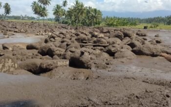 Galodo Menimpa Jorong Panti Nagari Rambatan, Sejumlah Rumah Rusak Berat.